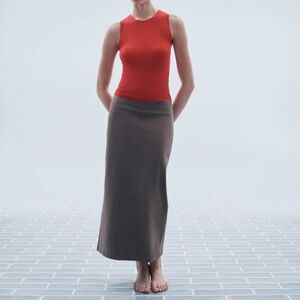 NWOT Everlane The Dream Maxi Skirt Brown M sold out!